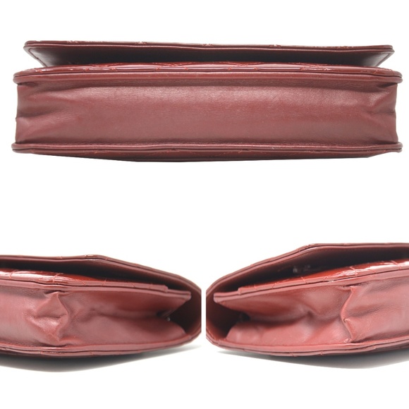 Chanel Wallet on Chain Patent Woc Red Clutch - Picture 5 of 8